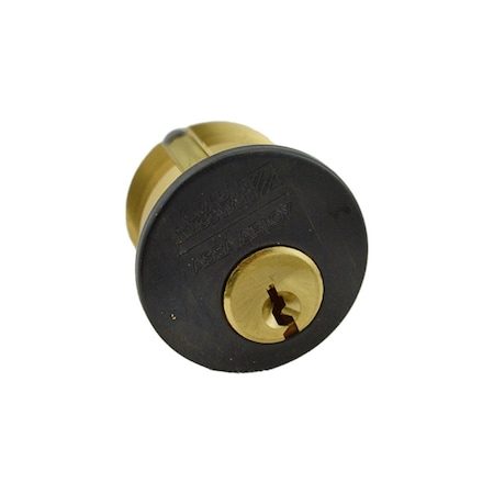 Corbin Russwin 1-1/8" Standard Mortise Cylinder with Cloverleaf Cam and 6 Pin 60 Keyway Oil Rubbed Bronze CR1000118A0161360